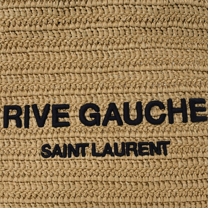 Saint Laurent Raffia Rive Gauche Tote Natural 8 of 10