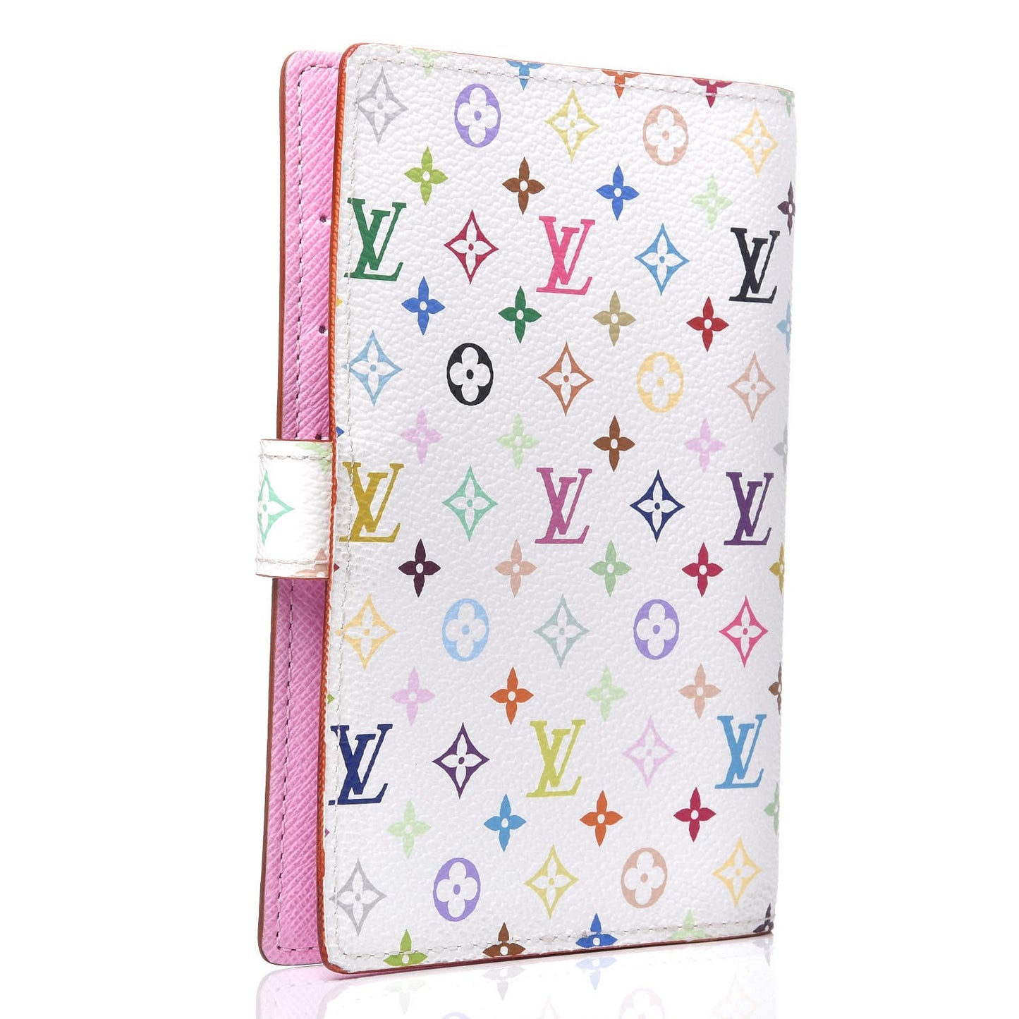 Monogram Multicolor Small Ring Agenda Cover White Litchi