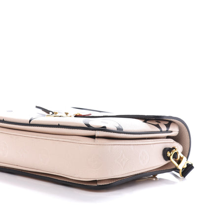 Louis Vuitton Empreinte Monogram Giant Crafty Pochette Metis Creme Black 8 of 10