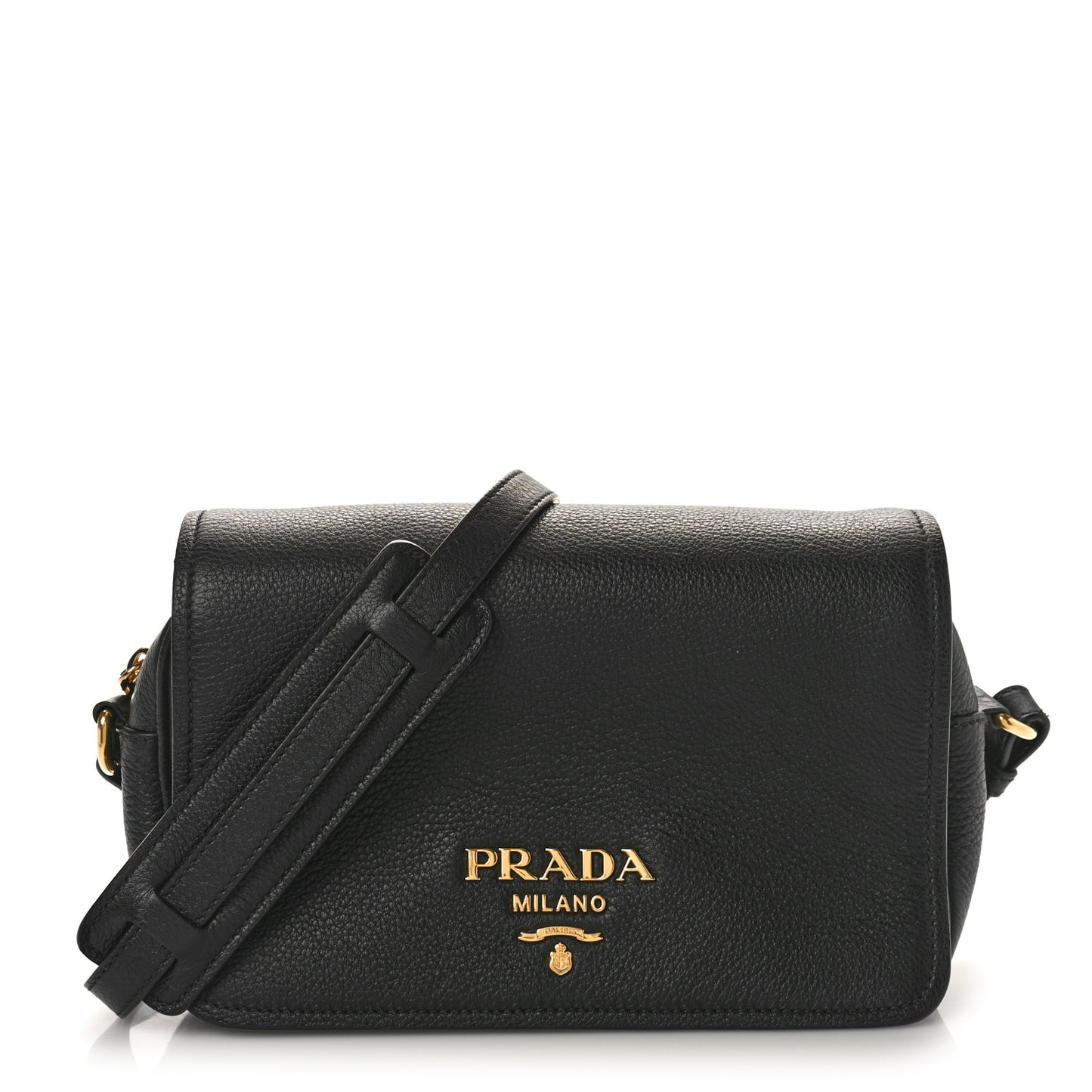 Vitello Phenix Crossbody Bag Black
