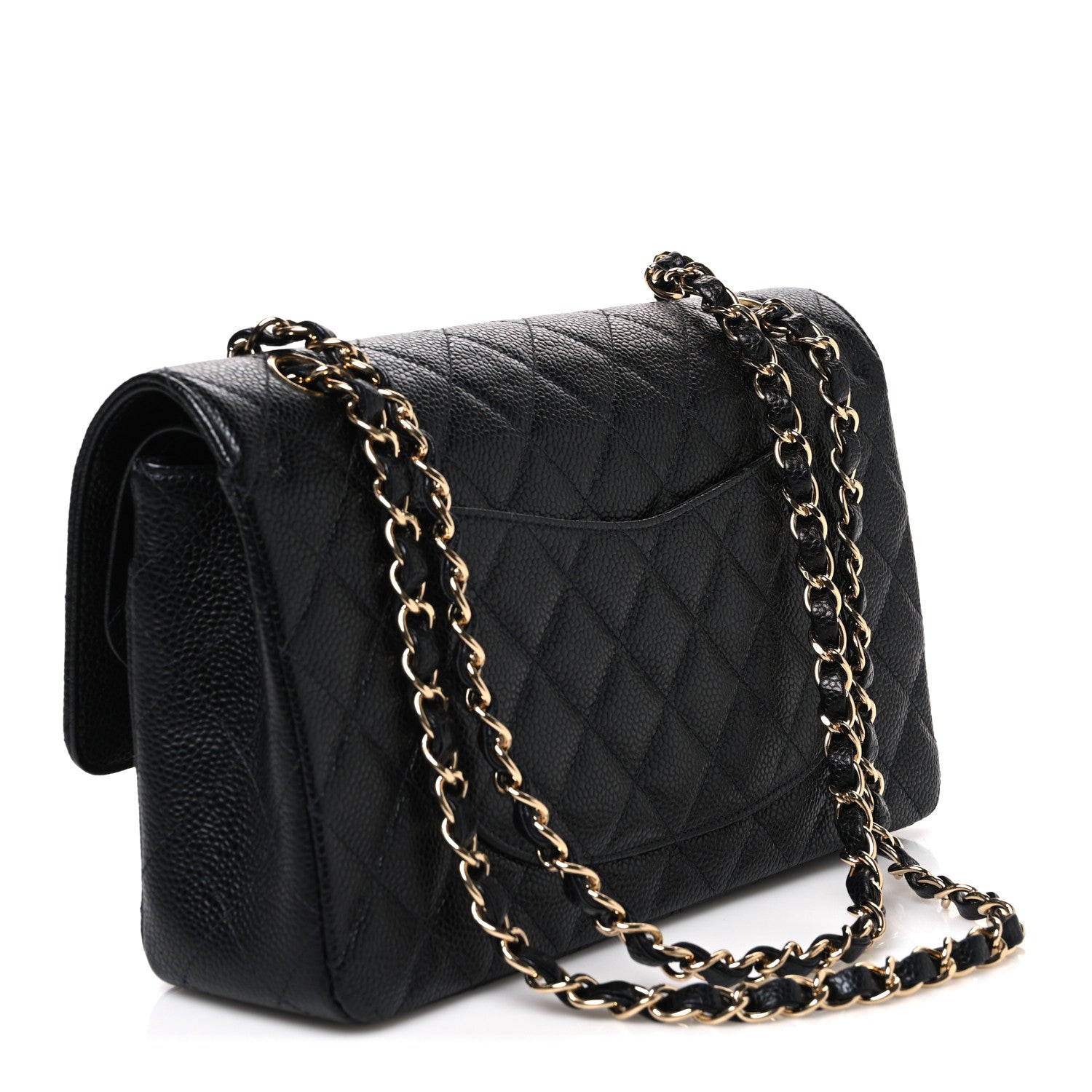 Chanel Caviar Quilted Medium Double Flap Black 2 of 10