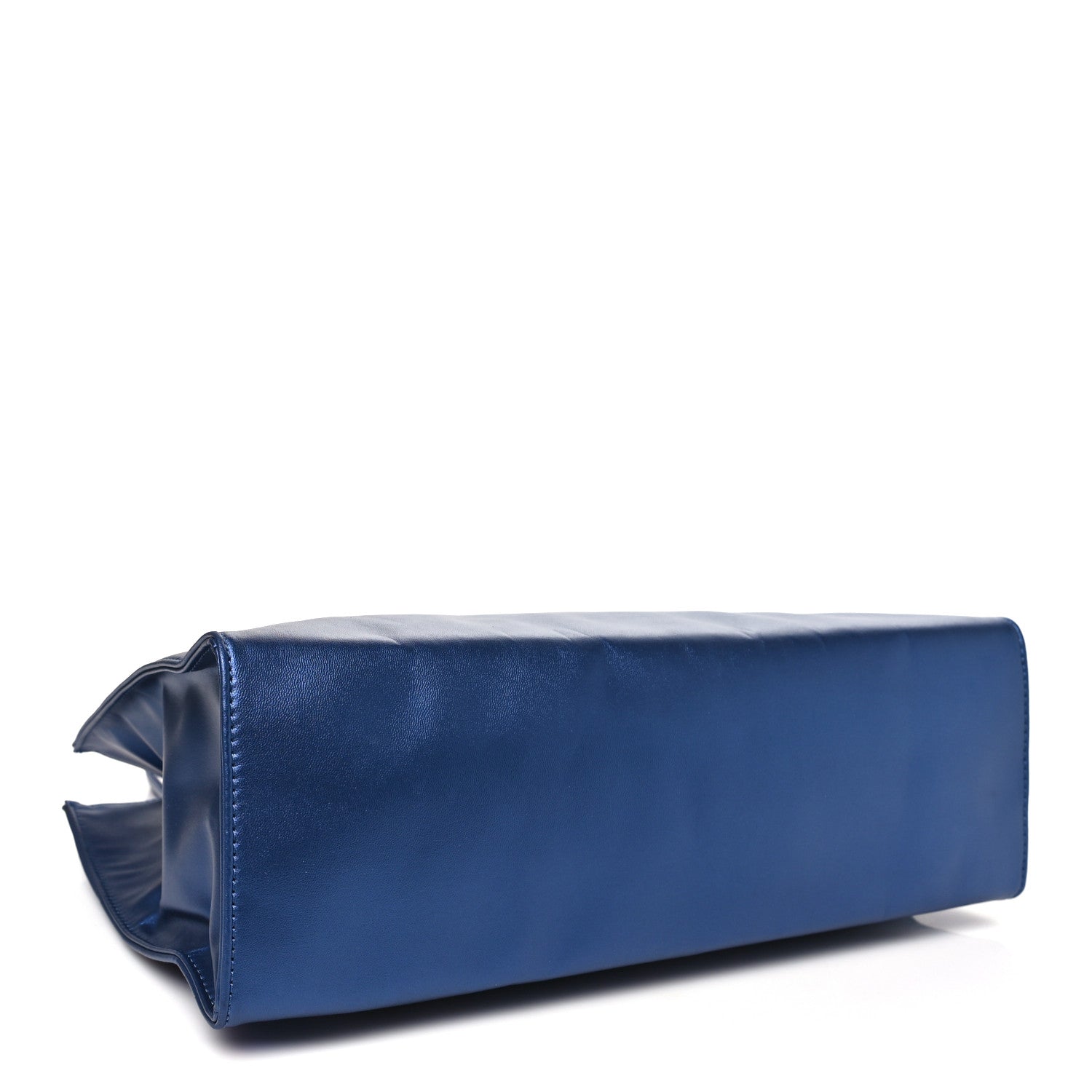 Telfar Metallic Vegan Leather Medium Shopping Bag Cobalt 4 of 10