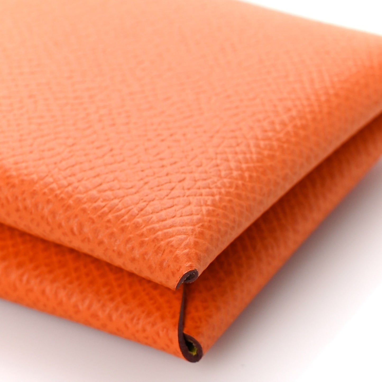 Epsom Verso Calvi Card Case Orange Lime