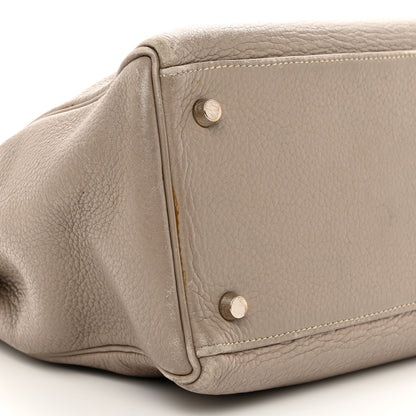 Hermes Taurillon Clemence Kelly Retourne 35 Etoupe 11 of 27