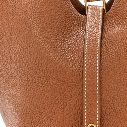 Hermes Taurillon Clemence Picotin Lock 18 PM Gold 8 of 11
