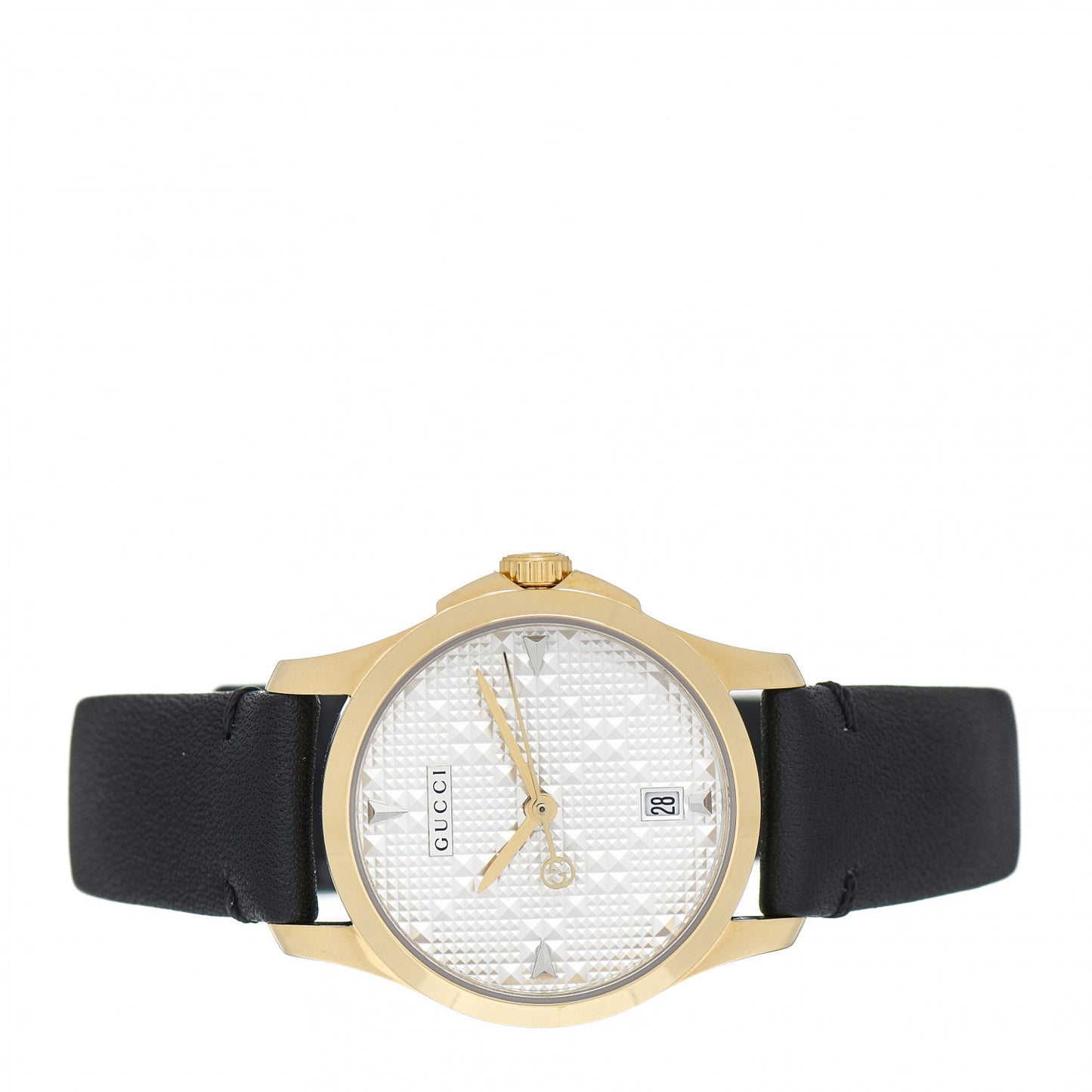 Stainless Steel Calfskin 27mm G-Timeless Diamante Quartz Watch
