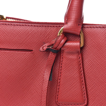 Prada Saffiano Large Galleria Double Zip Tote Fuoco 16 of 19