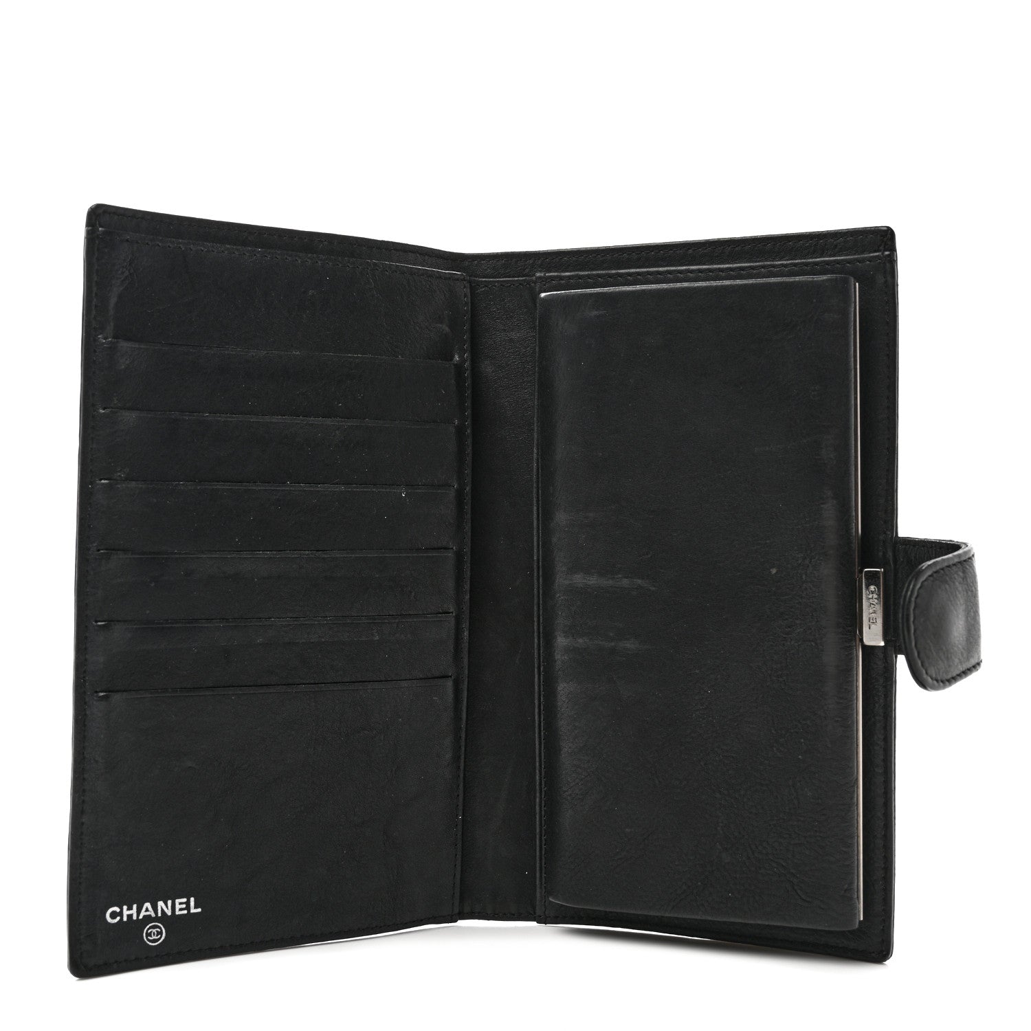 Chanel Calfskin Timeless French Wallet Black 5 of 8