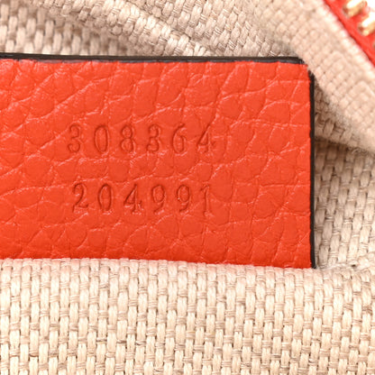 Gucci Pebbled Calfskin Small Soho Disco Bag Sun Orange 7 of 10