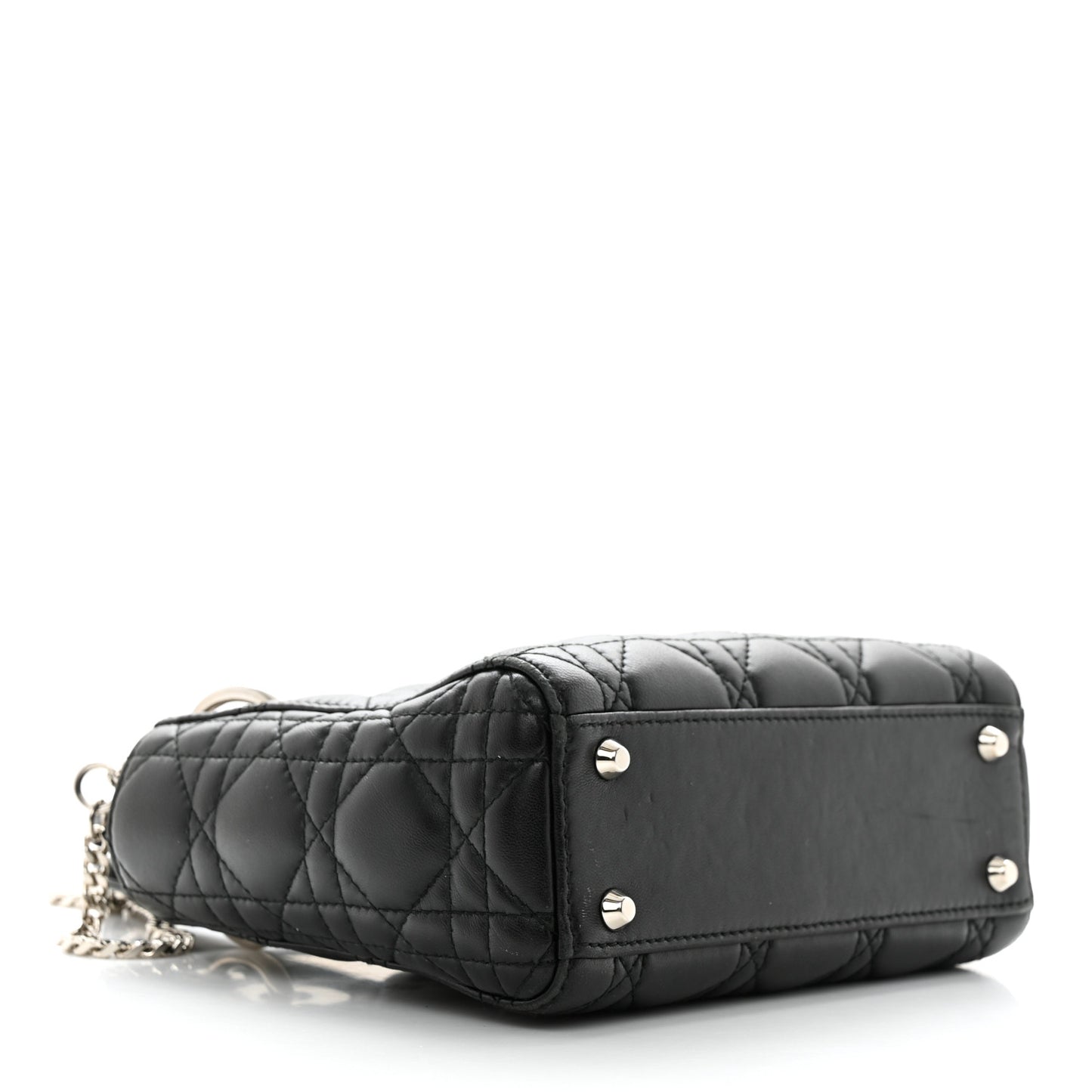 Lambskin Cannage Mini Lady Dior Black