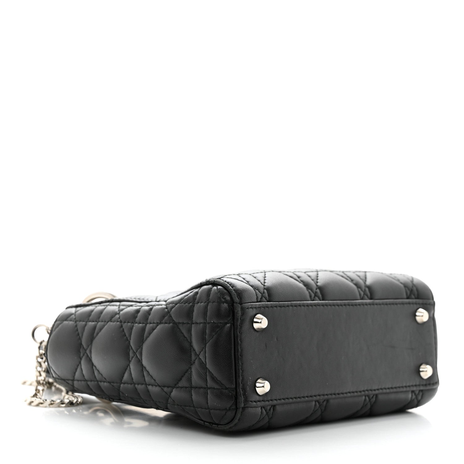 Christian Dior Lambskin Cannage Mini Lady Dior Black 4 of 10