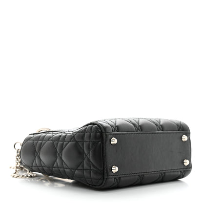 Christian Dior Lambskin Cannage Mini Lady Dior Black 4 of 10