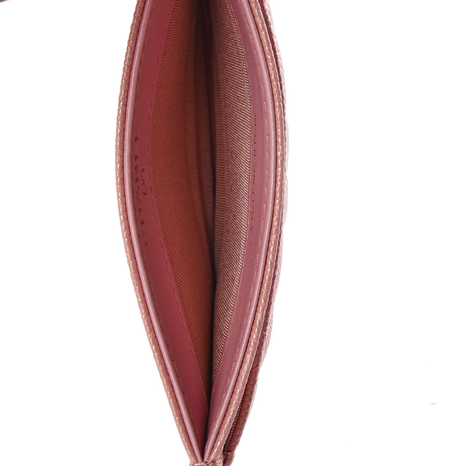 Chanel Iridescent Caviar Quilted Card Holder Pink 5 of 9