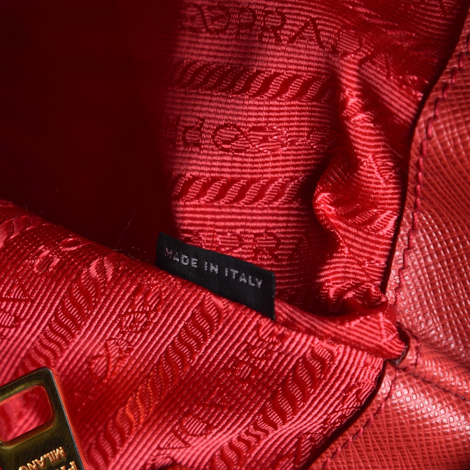 Prada Saffiano Large Galleria Double Zip Tote Fuoco 7 of 21