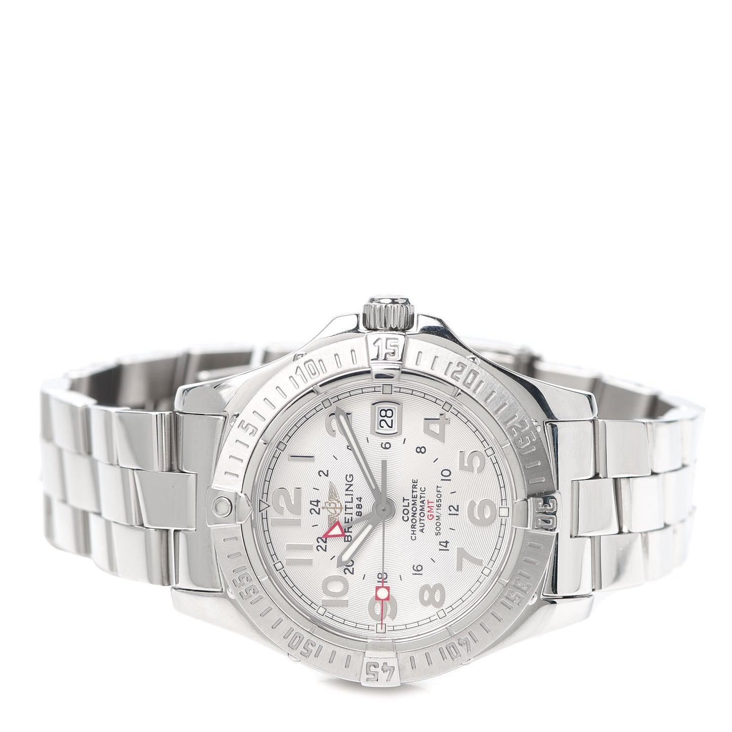 Stainless Steel 40.5mm Colt GMT Automatic Watch Silver A32350