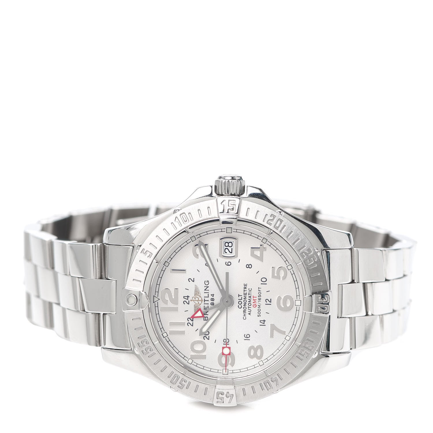Breitling Stainless Steel 40.5mm Colt GMT Automatic Watch Silver A32350 2 of 5