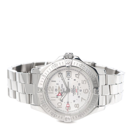 Breitling Stainless Steel 40.5mm Colt GMT Automatic Watch Silver A32350 2 of 5
