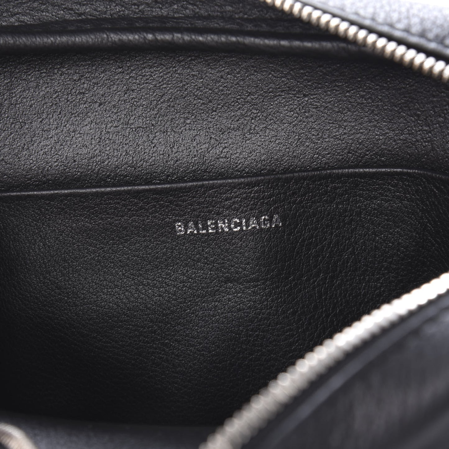 Calfskin Logo S Everyday Camera Bag Black