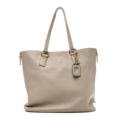 Prada Vitello Phenix Side Zip Tote Argilla 1 of 10