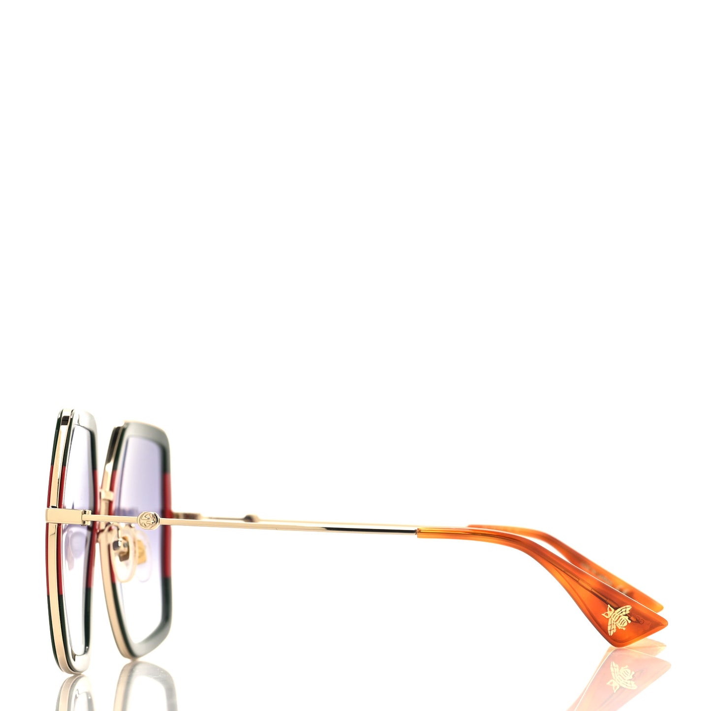 Square Frame Web GG0106S Sunglasses Tortoise