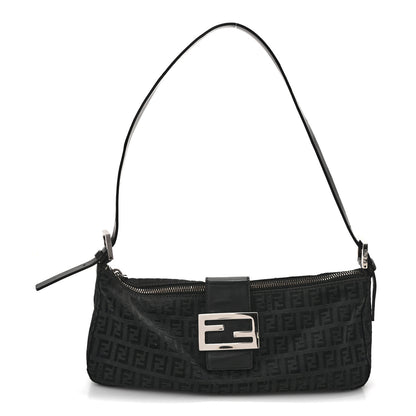 Fendi Zucchino Baguette Black 1 of 17