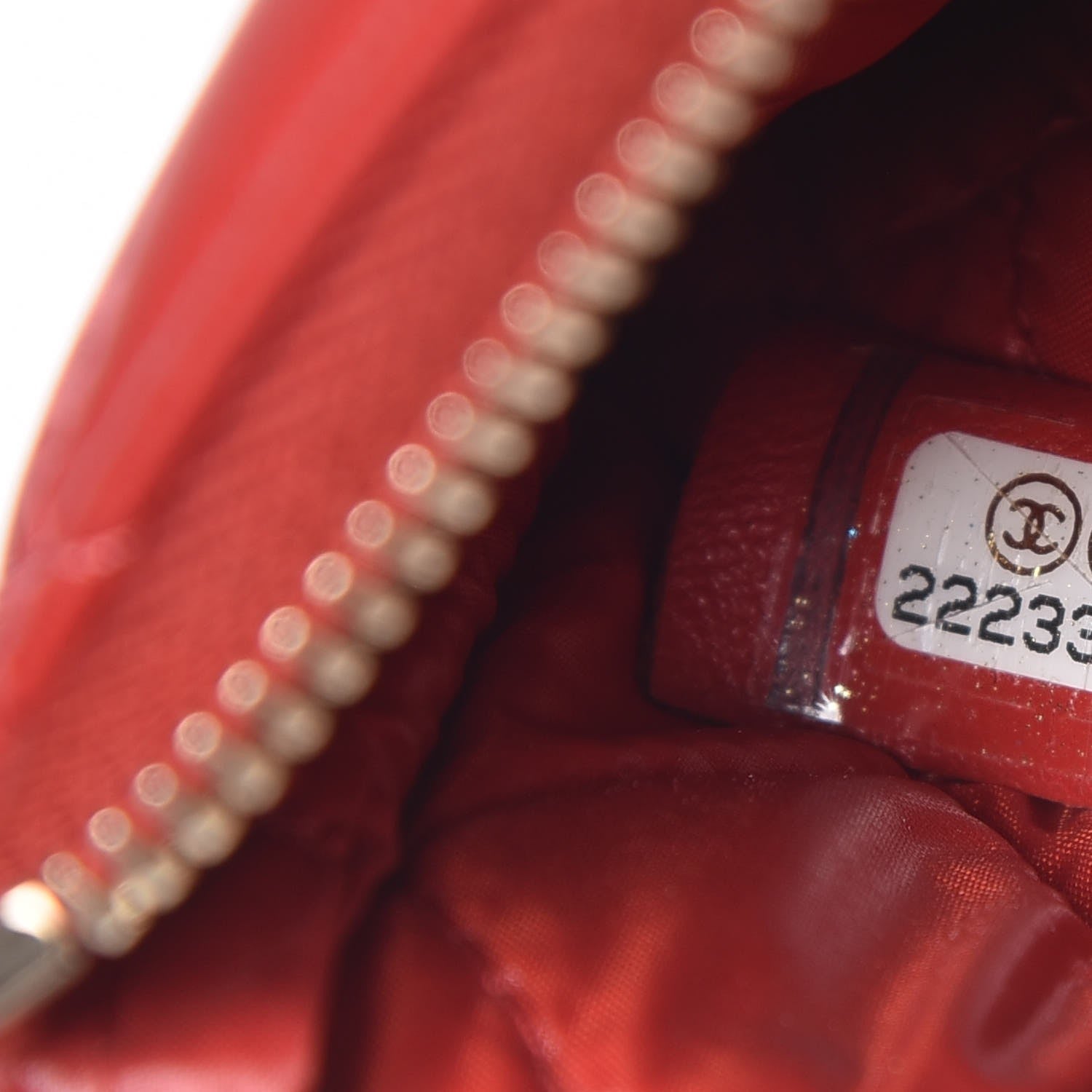 Chanel Lambskin Quilted Small Casino Cosmetic Case Red 8 of 9