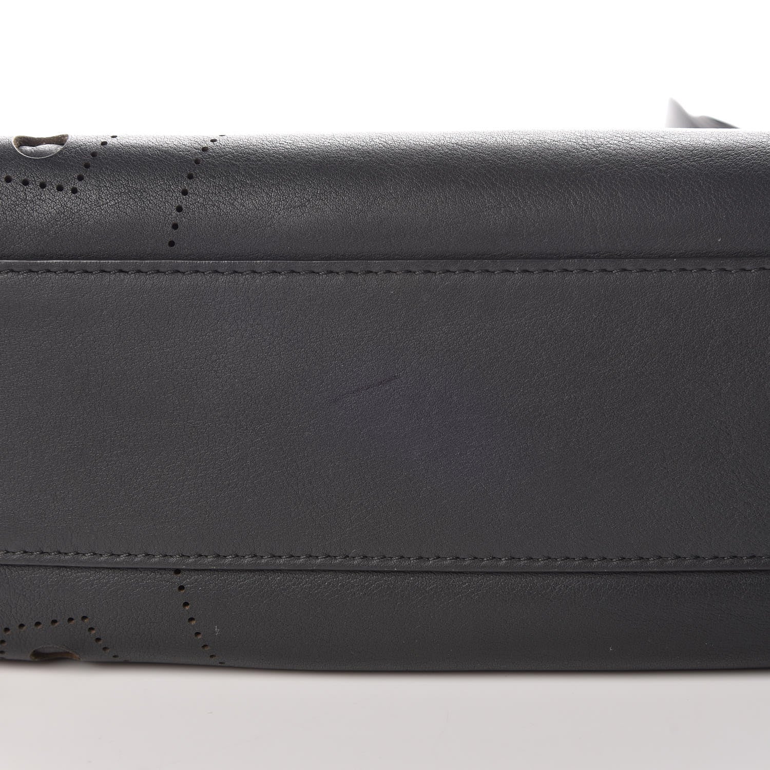 Balenciaga Veau Soyeux Perforated Blackout Hardware Mini City Gris Fossile 10 of 10