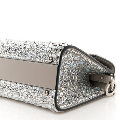 Valentino Garavani Crystal Embroidered Mini Vsling Top Handle Bag Silver 10 of 11