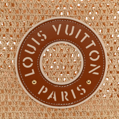 Louis Vuitton Raffia Calfskin By The Pool OnTheGo MM Natural 7 of 9