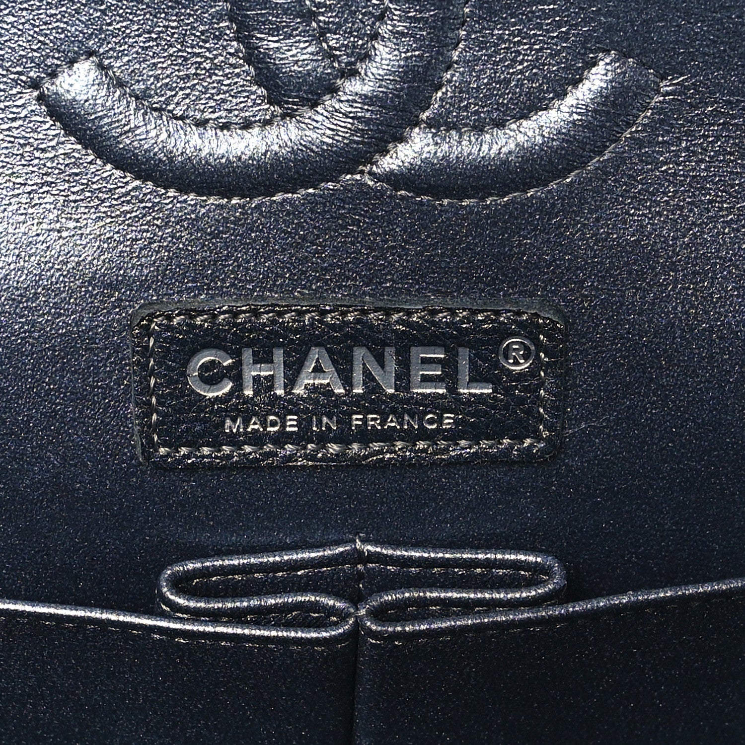 Chanel Pearly Caviar Quilted Medium Double Flap Grey 6 of 10