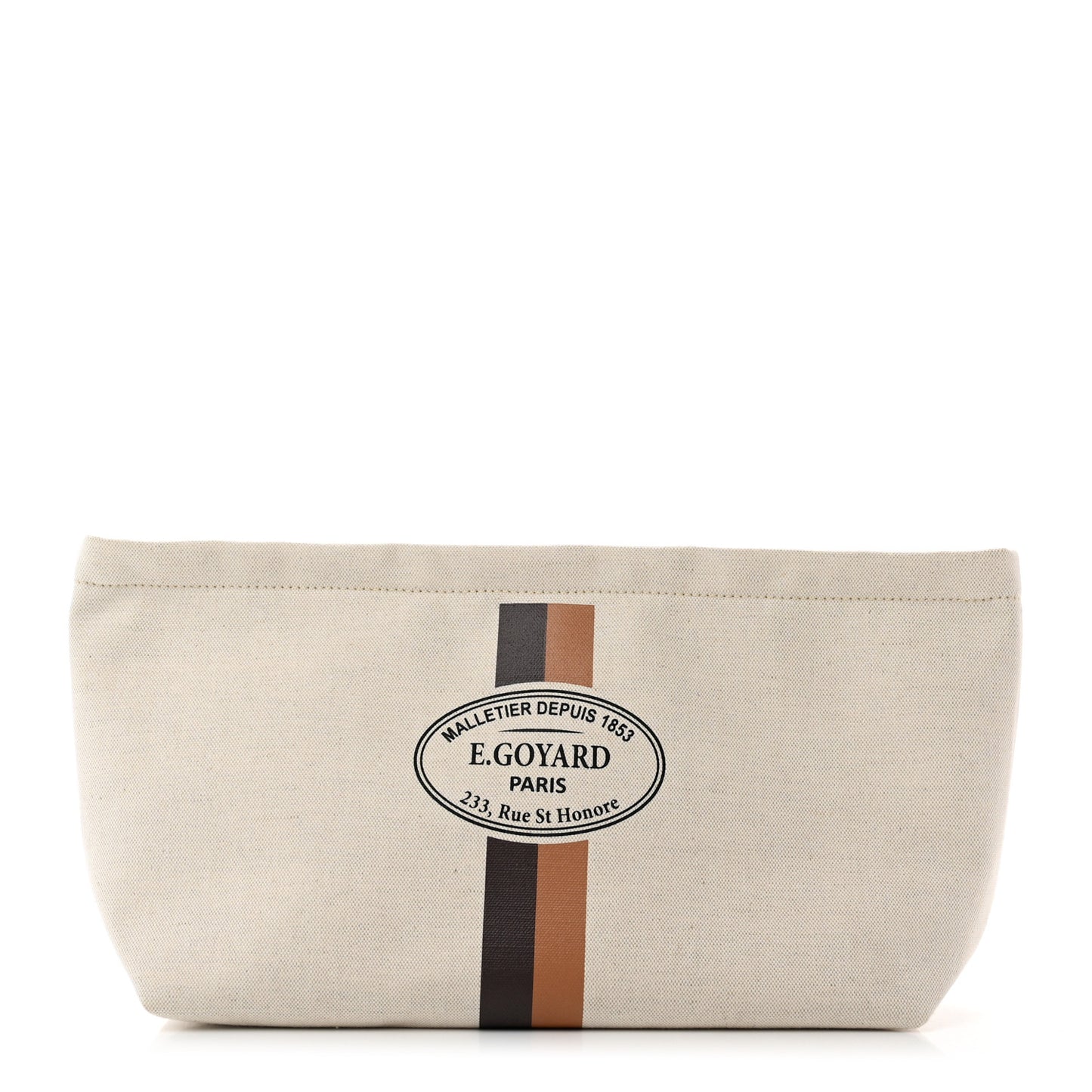 Canvas Necessaire Organizer Pouch Off White