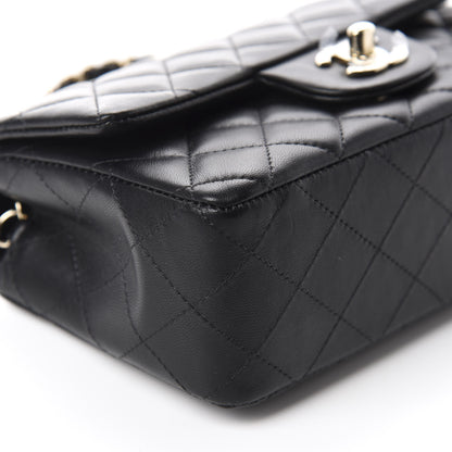 Chanel Lambskin Quilted Mini Rectangular Flap Black 6 of 11