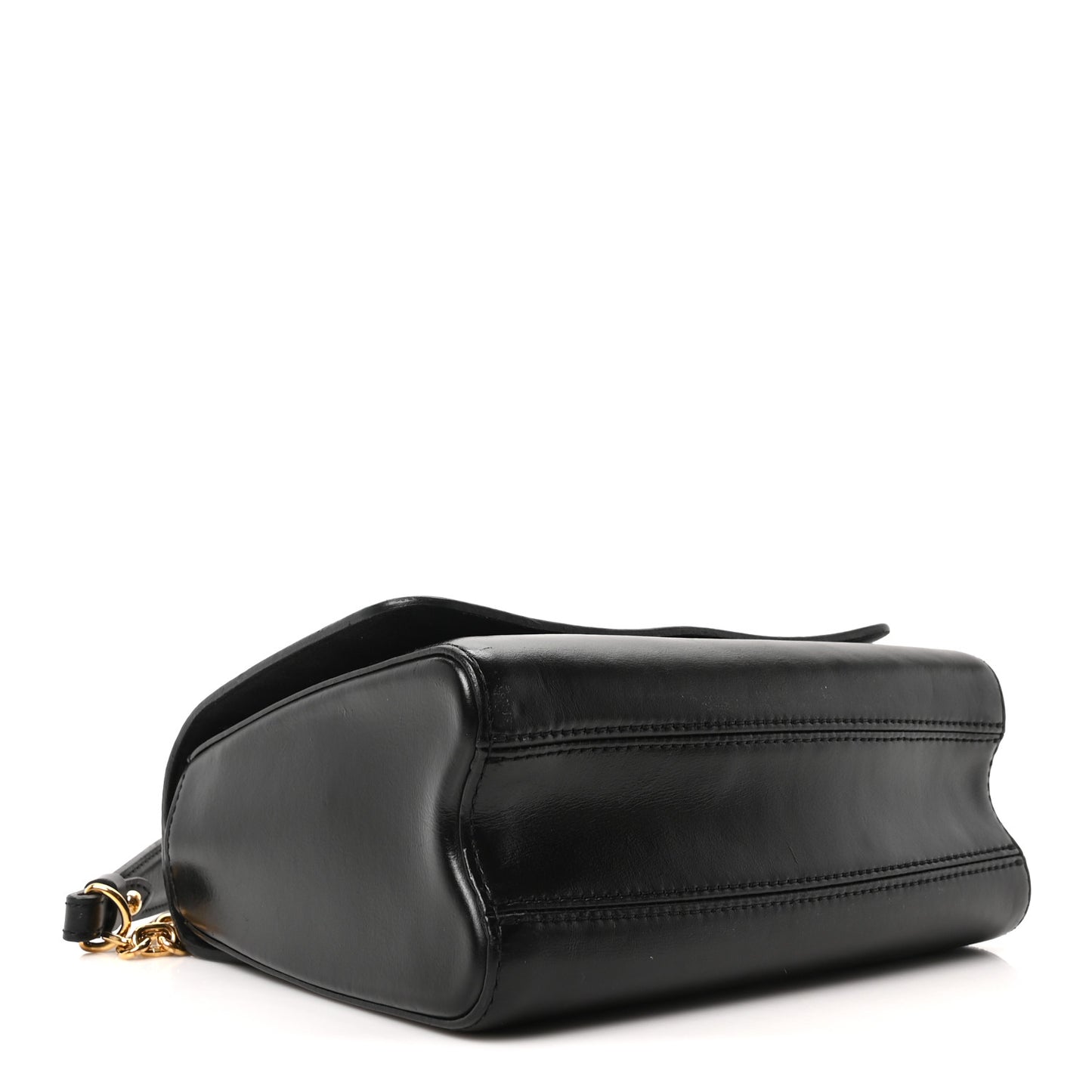 Calfskin Monogram Braided Twist Shoulder Bag MM Black