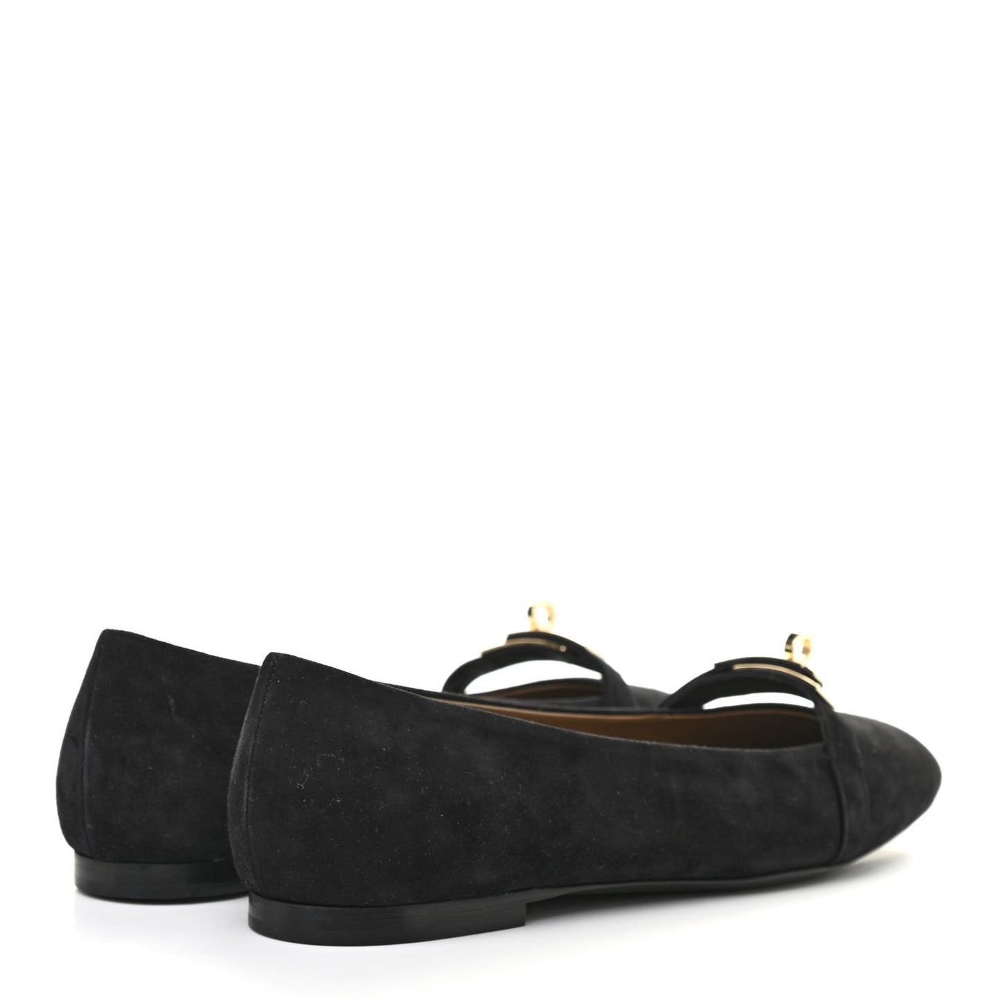 Suede Goatskin Bilbao Ballerina Flats 39 Black