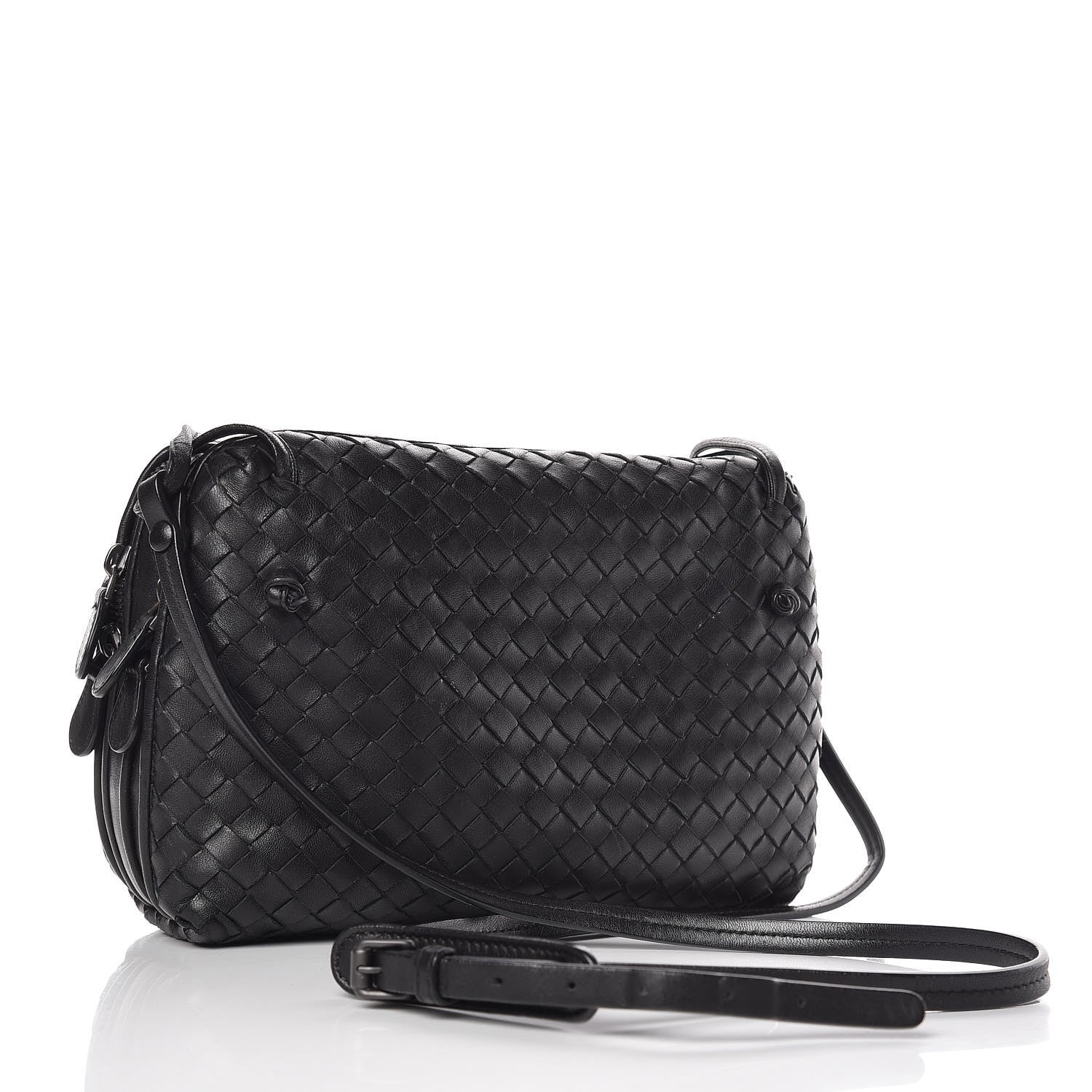 Bottega Veneta Nappa Intrecciato Nodini Bag Black 3 of 12