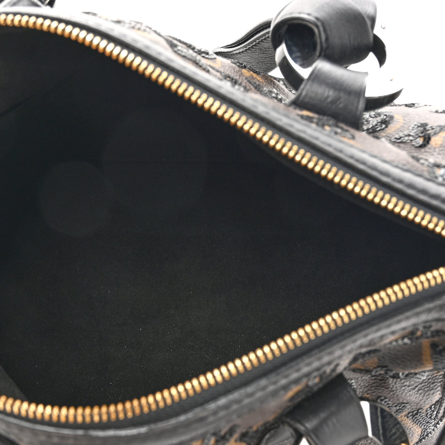 Monogram Sequins Eclipse Speedy 28 Black