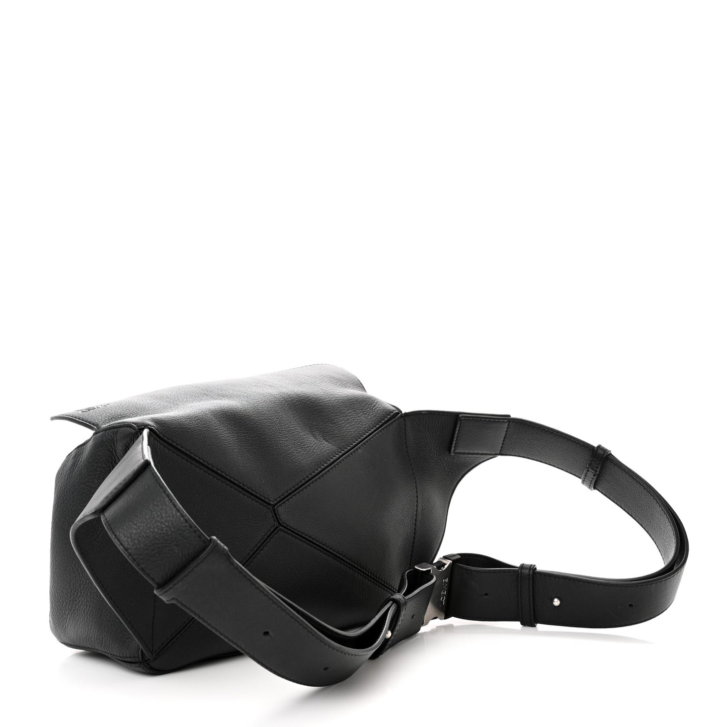 Calfskin Small Puzzle Bumbag Black