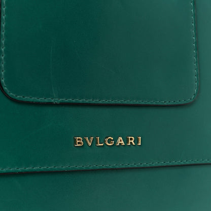 Bulgari Calfskin Serpenti Forever Snake Strap Crossbody Bag Emerald Green 6 of 11