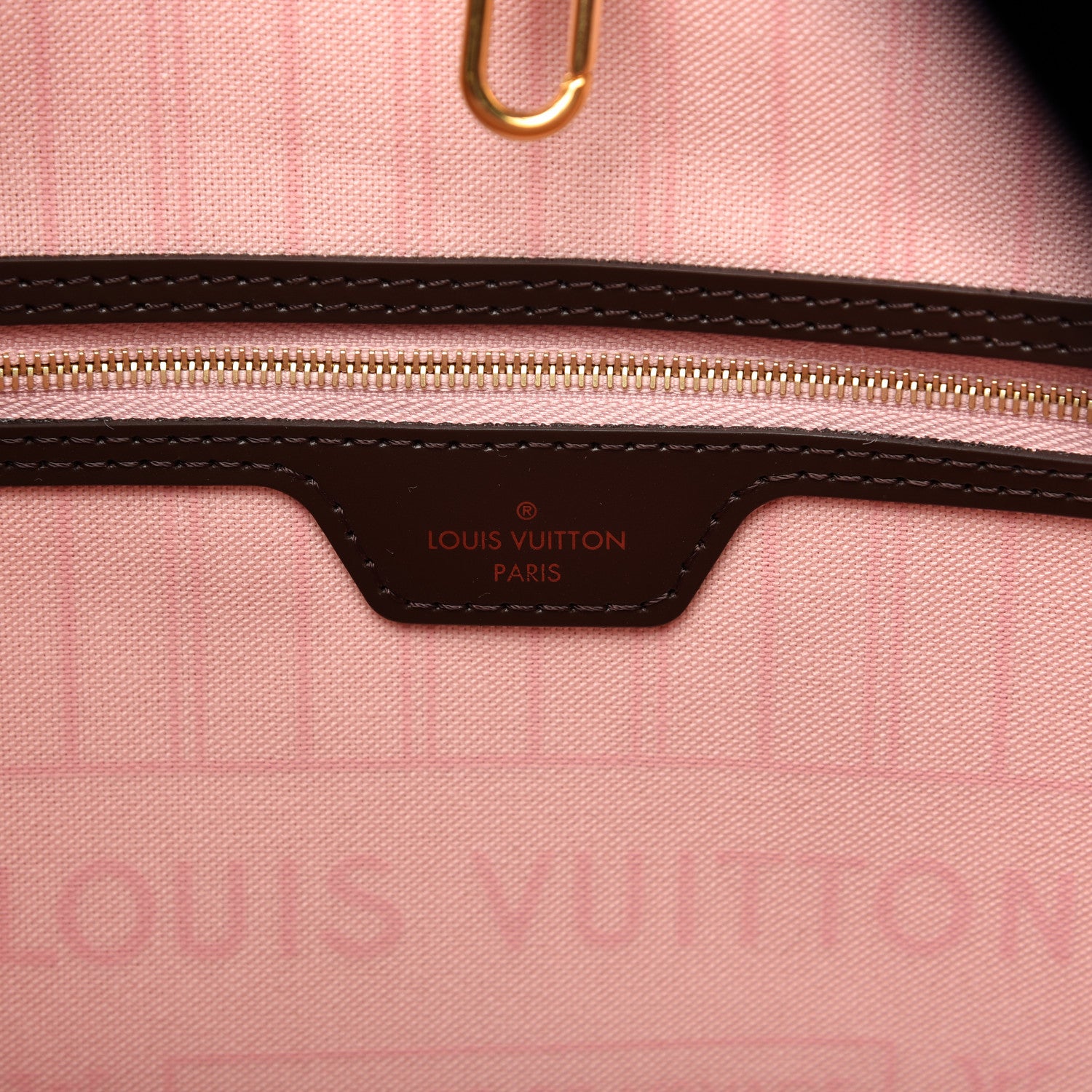 Louis Vuitton Damier Ebene Neo Neverfull MM Rose Ballerine 8 of 10