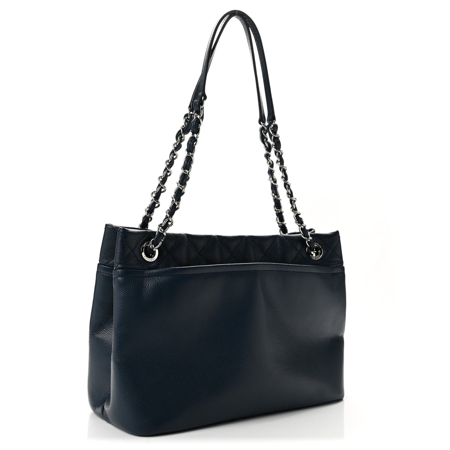 Caviar Timeless CC Soft Tote Navy Blue
