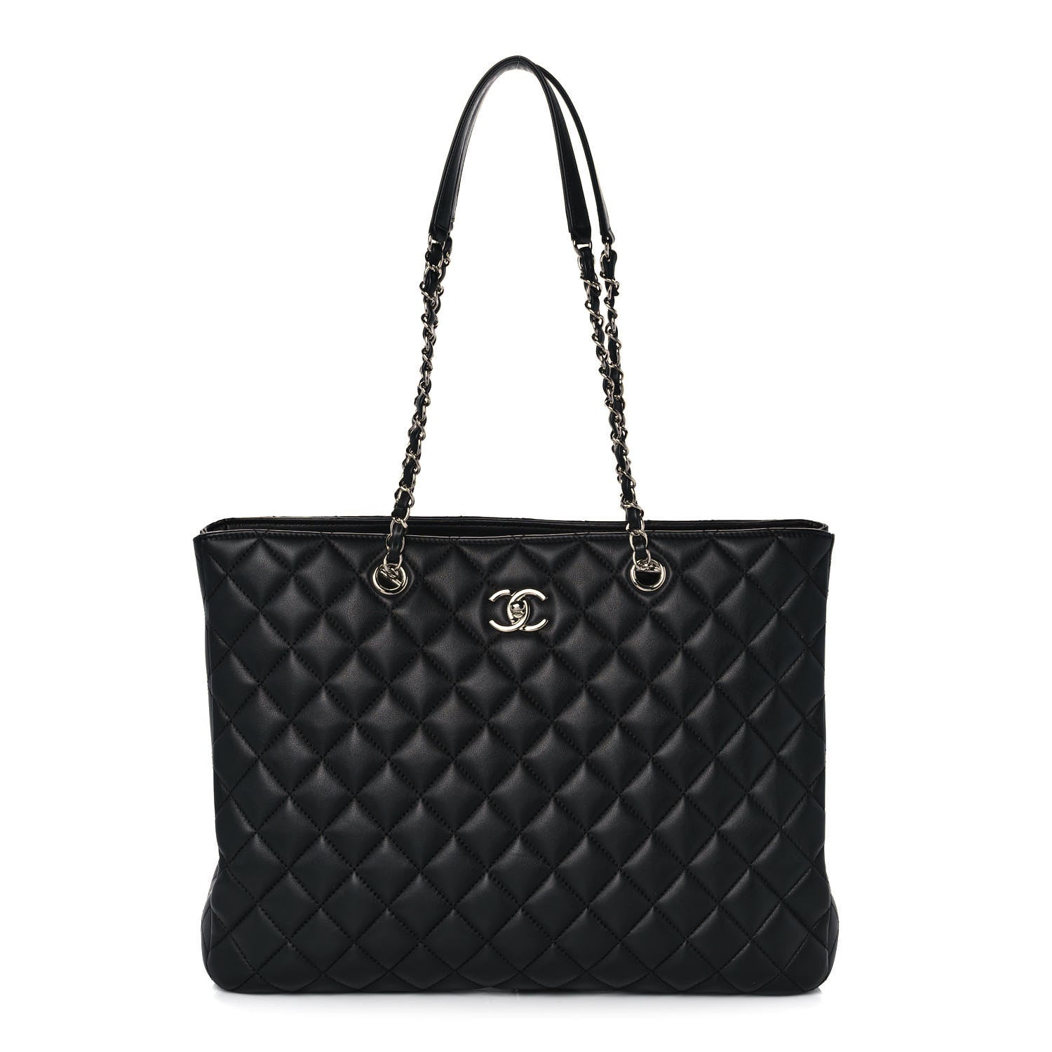 Chanel Calfskin Quilted Large Classic Shopping Tote Black 1 of 14