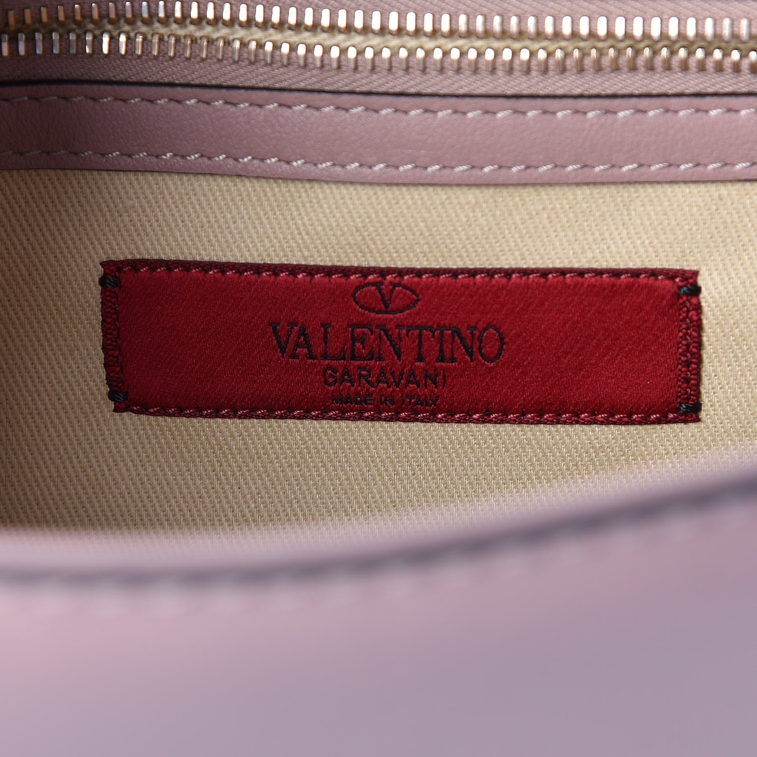 Valentino Garavani Vitello Small Glam Lock Rockstud Flap Poudre 6 of 9