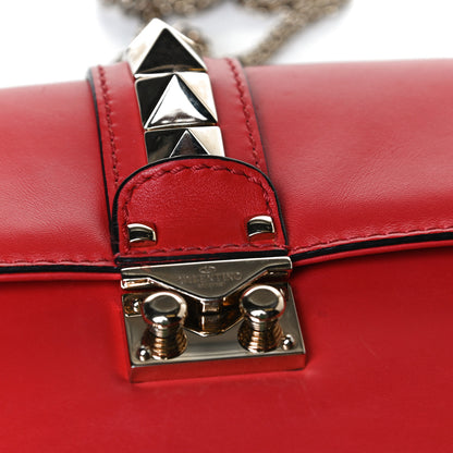 Valentino Garavani Vitello Small Glam Lock Rockstud Flap Red 14 of 15