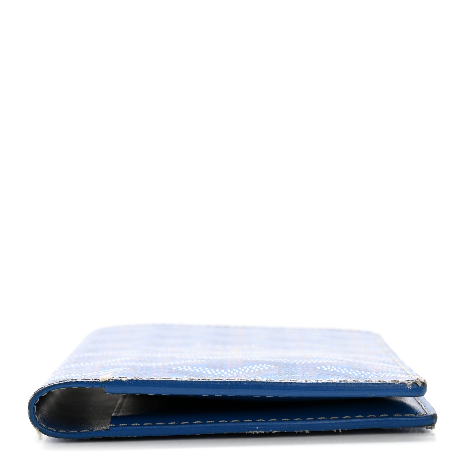 Goyard Goyardine Grenelle Passport Wallet Sky Blue 10 of 11