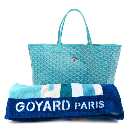 Goyard Goyardine Saint Louis GM Balise Beach Towel Set Turquoise 4 of 11