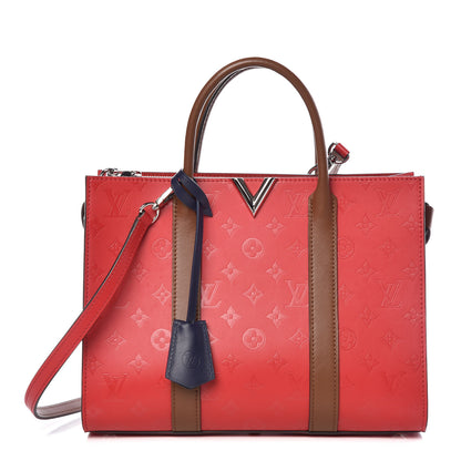 Louis Vuitton Monogram Cuir Plume Very Tote MM Rubis Noisette 1 of 9