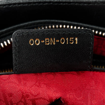 Christian Dior Lambskin Cannage Medium Lady Dior Black 7 of 10