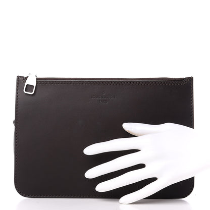 Louis Vuitton Calfskin Hina Pochette MM Brown 3 of 12
