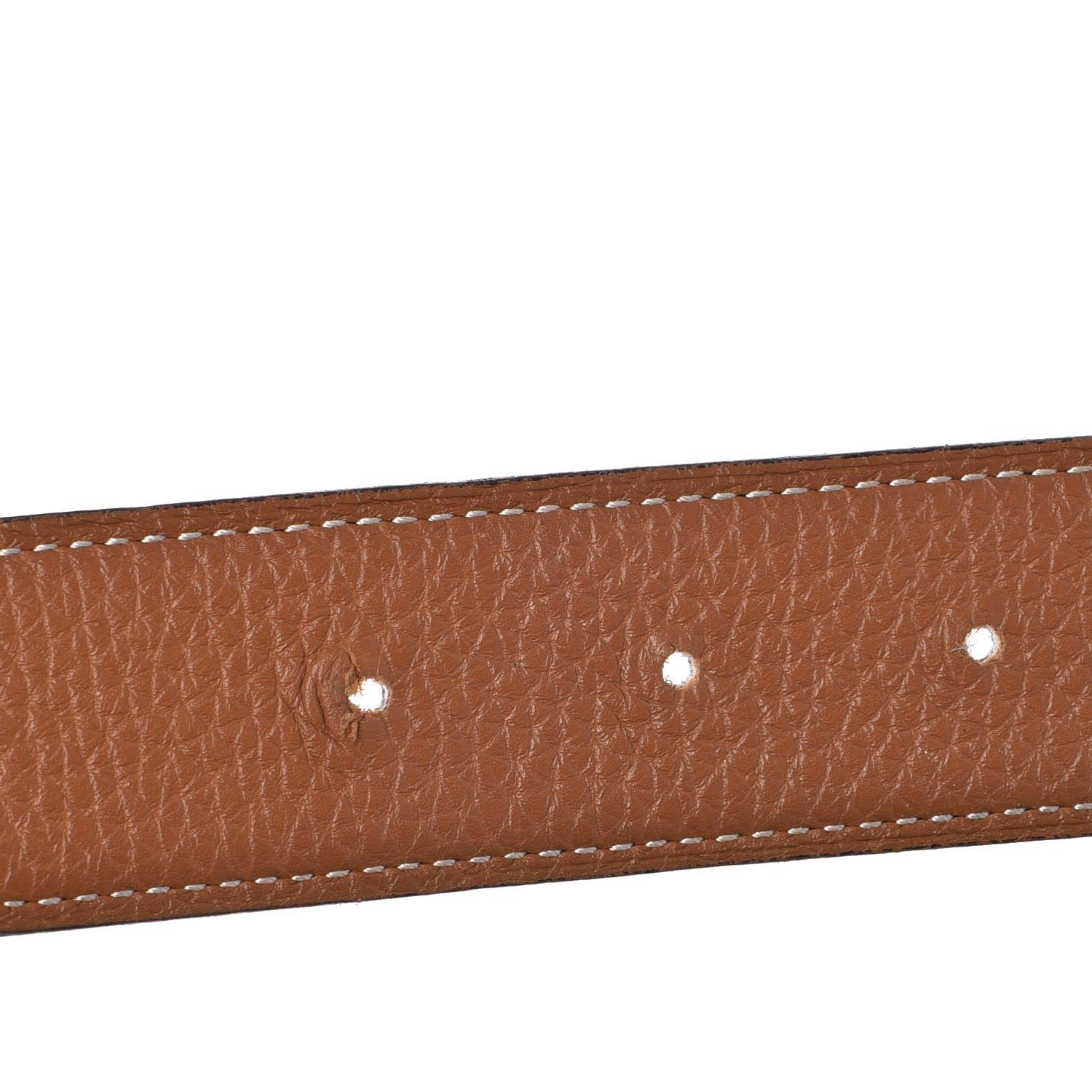 Hermes Box Togo 32mm H Belt 80 Black Gold 12 of 13