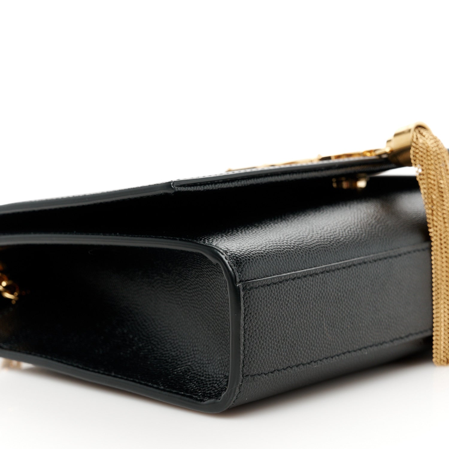 Saint Laurent Grain De Poudre Medium Classic Monogram Kate Tassel Satchel Black 10 of 11